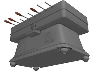 Foosball Table 3D Model