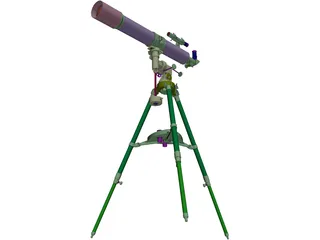 Bresser R-80 Telescope 3D Model