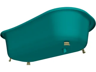 Bathtub Free Standing 3D Model