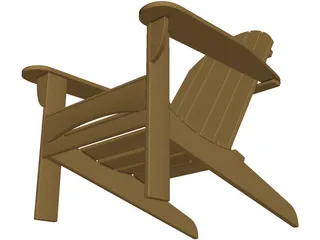 Chair Adirondak 3D Model