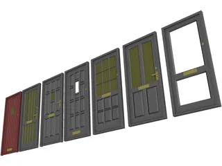 Door Collection 3D Model