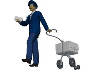 Postman 3D Model