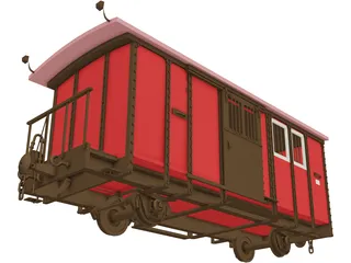 Post Wagon 3D Model