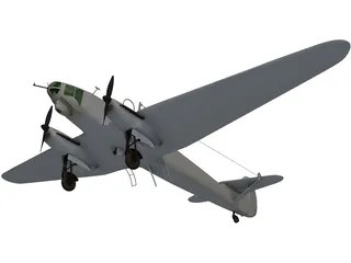 Focke-Wulf Fw 58B 3D Model