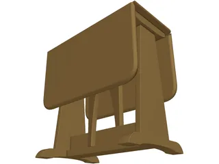 Table Folding 3D Model