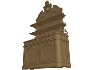Victorian Sideboard  3D Model