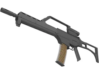 H&K G36K 3D Model