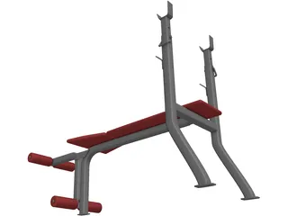 Weight Bench 3D Model