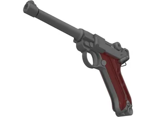 Luger P08 3D Model