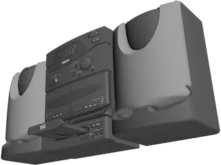 Philips Audio Mini-System 3D Model