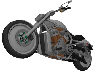 Harley-Davidson V-Rod 3D Model