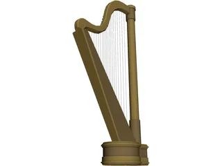 Harp 3D Model