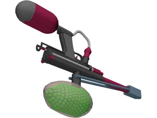 Paintball Marker/Gun 3D Model