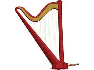 Harp 3D Model