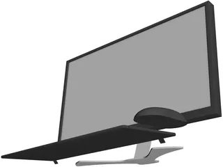 Monitor, Keyboard and Mouse 3D Model