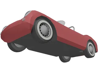 Porsche Roadster (1955) 3D Model