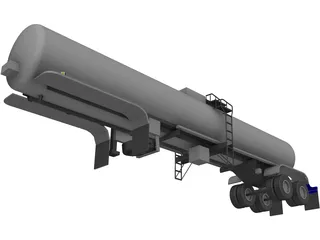 Trailer Tanker 3D Model