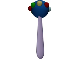 Baby Rattle 3D Model