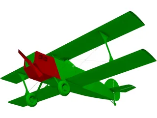 Biplane 3D Model