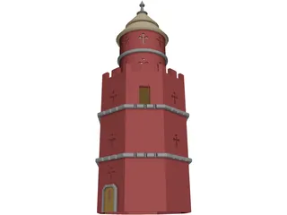 Gothic Tower 3D Model