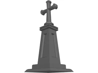 Christian Cross 3D Model