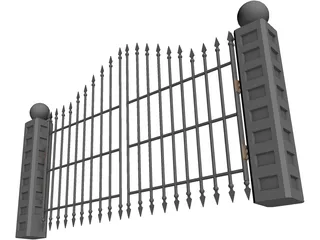 Spiked Gate 3D Model