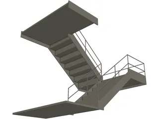 Stairs 3D Model