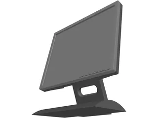 Monitor 19in Flat Panel Computer 3D Model