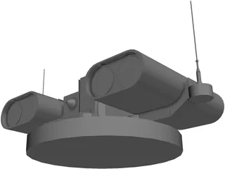 HOT Anti Tank Missile Turret 3D Model