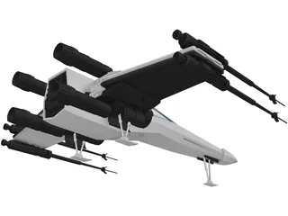 Star Wars Rebel X-Wing Fighter 3D Model