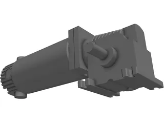 DC Gearmotor 3D Model