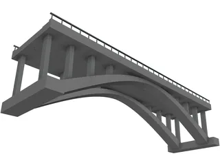 Concrete Bridge 3D Model