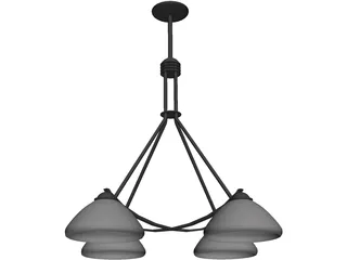 Light Modern Fixture Metropolitan 3D Model