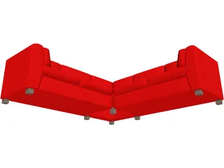 Couch Sectional 3D Model