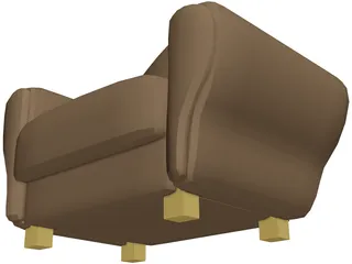 Chair Leather 3D Model