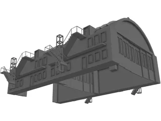 Aircraft Shelter 3D Model