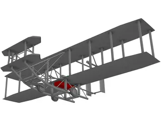 Wrights Aircraft 3D Model