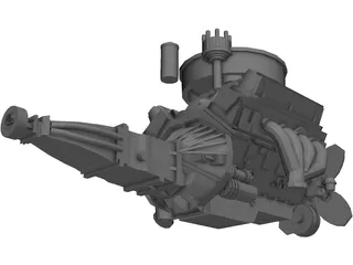 Chevrolet Chevelle Engine 3D Model