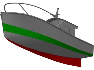 Boat Fishing 3D Model