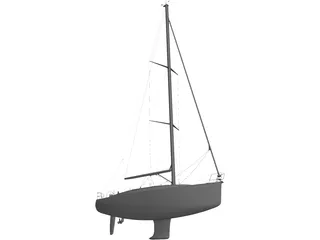 Bavaria 40C Cruiser Yacht 3D Model