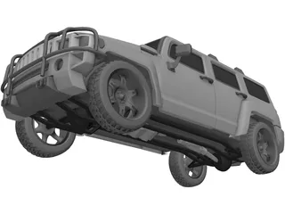 Hummer H3 3D Model