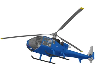 Aerospatiale Gazelle 3D Model