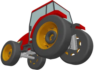 Tractor Kubota 108S 3D Model