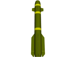 Hellfire Missile 3D Model