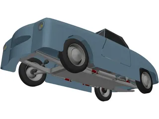 Dyna Kit Car 2CV Based 3D Model