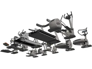 Excite Group Visio Fitness Set 3D Model