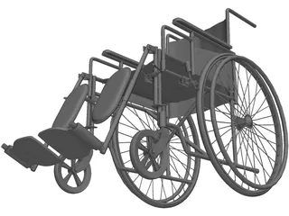 Wheelchair 3D Model