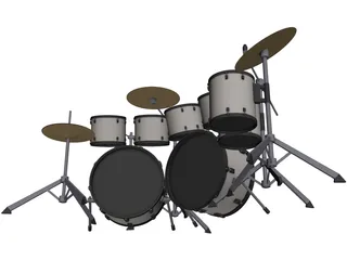 Drum Set 3D Model