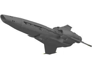 Battlestar Galactica Viper Mark II 3D Model