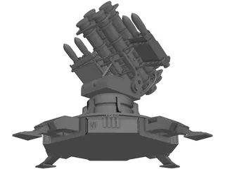 Landbase Missile Launcher 3D Model
